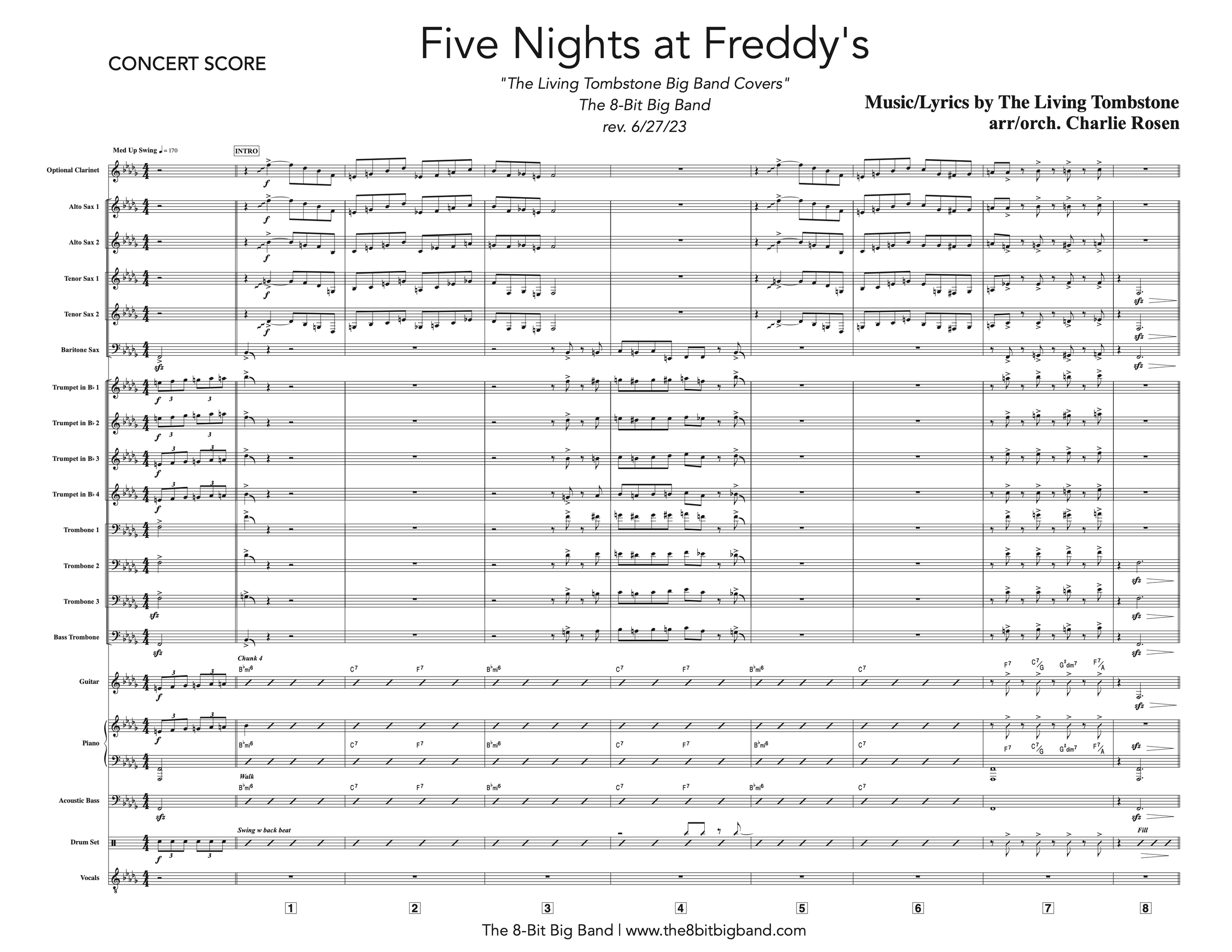 Sheet Music — The 8-Bit Big Band